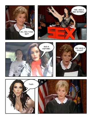 Illustration for article titled Comic Confrontations: Judge Judy Vs. Janice Dickinson